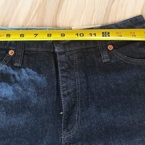 🆕 Universal Thread Shorts Womens 6/28R Blue Vintage Midi Cut-Off Stretch Denim - Picture 8 of 8